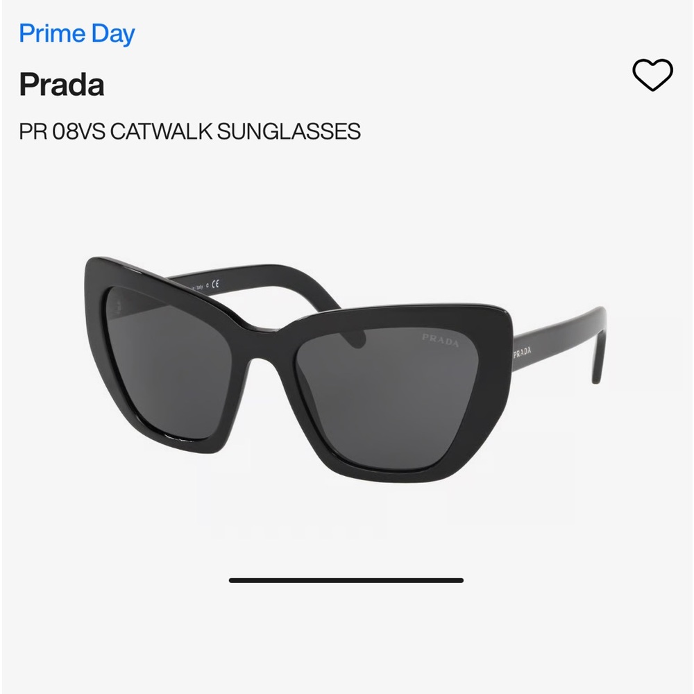 Prada frames feature a Cat Eye shape perfect for round or oval shaped faces.